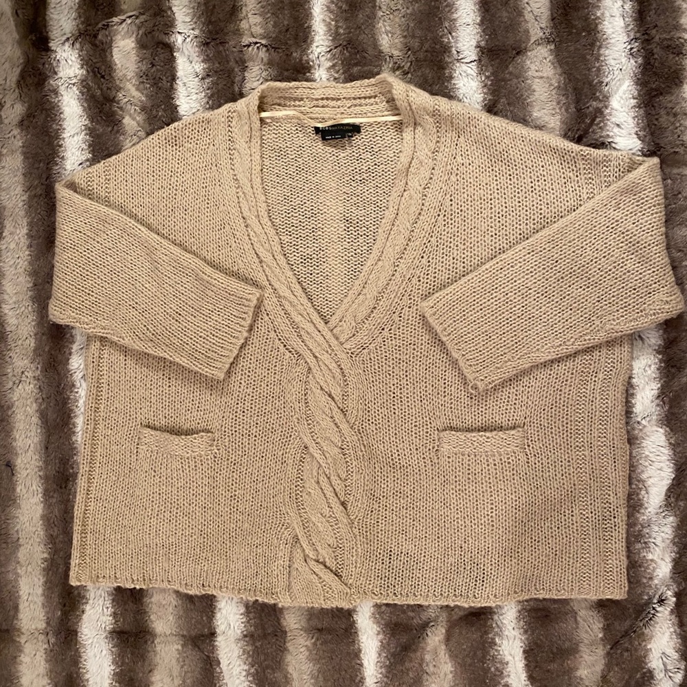 BCBG Max Azria Oatmeal Wool Blend Sweater